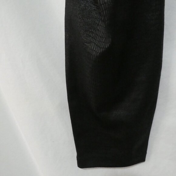 A - ADDITION ELLE | size 14-16 | Snakeskin Texture | Black High-Waist Leggings - Picture 15 of 16